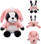 BABOLI Adorable French Bulldog Plush – 10" Soft Stuffed Animal in Bunny Costume for Easter & Kids Birthday Gifts
