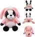 BABOLI Adorable French Bulldog Plush – 10" Soft Stuffed Animal in Bunny Costume for Easter & Kids Birthday Gifts
