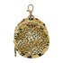 PYBUG Leopard Print Round Pacifier Storage Case, Polyester & TPU Lined with Hook