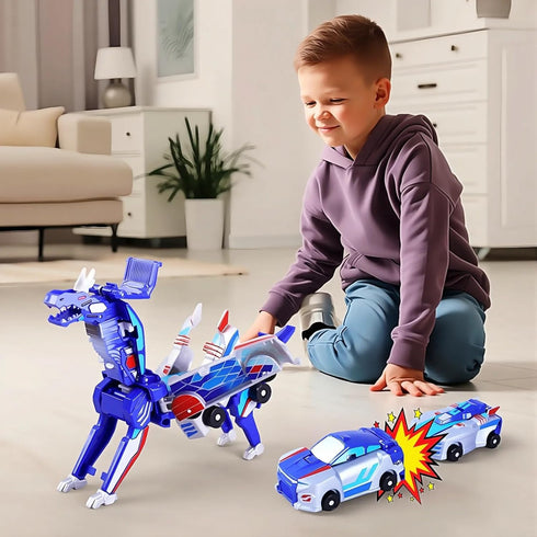 Co-opting 2 1 Collision Transforming Dinosaur Car Toy, in Magnetic Cars Transform into Dinosaur Toys