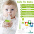 Food Feeder for Baby, Fruit Feeder Pacifier (3 Pcs) with Silicone Baby Food Dispensing Spoon and Pacifier Clip