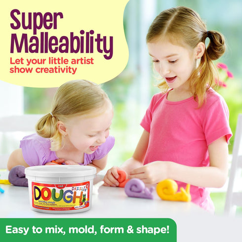Hygloss Products Play Dough - Safe & Non-Toxic Modelling Dough, 1lb Red, Cherry Scent