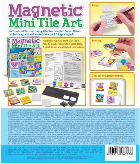 4M Magnetic Mini Tile Art DIY Kit for Boys & Girls Ages 8+