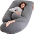 Victostar Pregnancy Pillow,57 inches U Shaped Maternity Pillow with Removable Cover Full