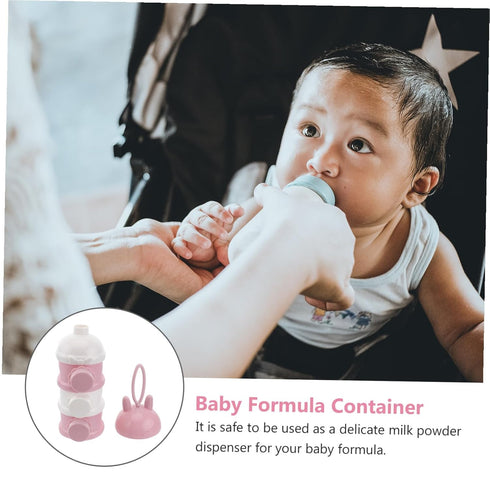 Totority Portable Milk Powder Container Food-Grade PP Material Milk Powder Case with Large Capacity for Formula Storage