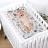 Spring Garden Flowers Rainbow Changing Pad Covers, Watercolor Floral Sheets for Baby Nursery, 32''x16''