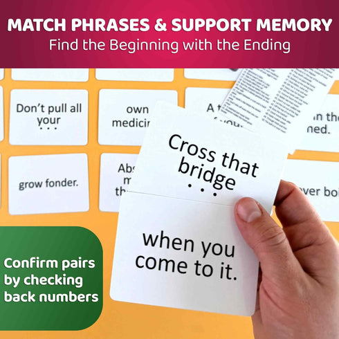 202 2 QUOKKA Elderly Memory Games for Seniors Cards for Alzheimer's or Dementia Activities Expression Brain Card Games