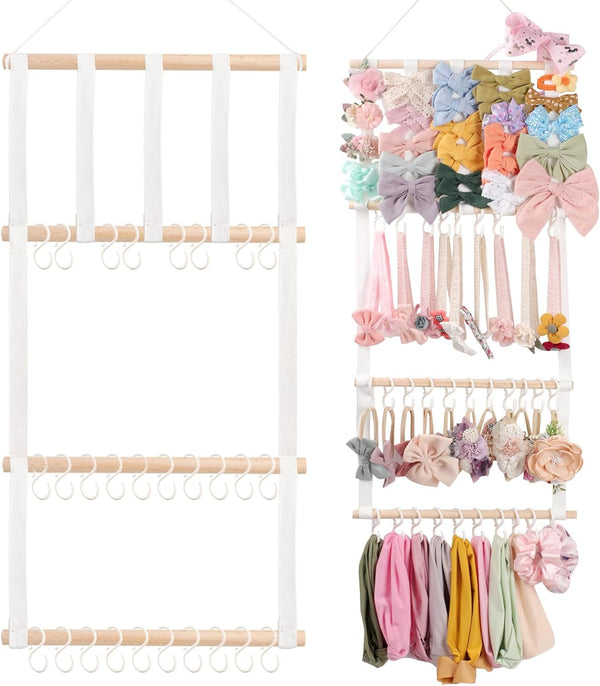 POVETIRE Headband Holder Hair Bows Organizer for Girls, Baby Headbands Hair Accessories