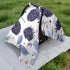 Dalzium Cute BlackBerry Car Seat Cover Baby, Carseat Canopy Cover for Girl Boy, Breathable Baby Carrier Cover Stroller