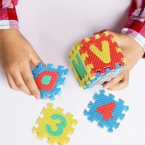 36 2 2 Inch Pcs Foam Mat x Interlocking Alphabet and Numbers Mini ABC Play Mats for Floor Colorful Alphabet Foam Letter