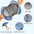 Pacifier Holder with Clip Pacifier Case for Diaper Bag Round Baby Pacifier Pouch Box Bag Portable Blue Romantic Golden