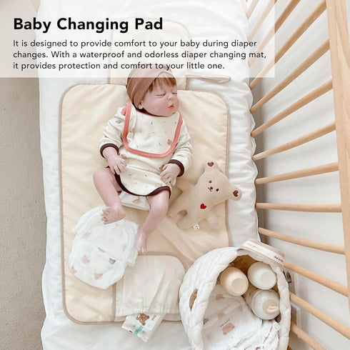 Portable Foldable Diaper Changing Pad for Newborns - Travel-Friendly Design