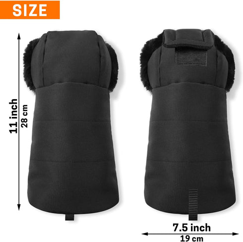 Warmmuffs, Aurya Stroller Gloves, Universal Stroller Winter Anti-Freeze Warm Mittens for Pram, Stroller, Pushchair