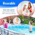 20" Clear Inflatable Beach Ball for Pool Birthday Party, Happy Birthday Decorations and Outdoor Fun Games