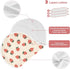 Set 2, 22x11in Strawberry Cotton Muslin Baby Burp Cloths Soft Touch washcloths for Gender Neutral