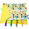 Baby Security Blanket for Unisex - Yellow Car Baby Lovey Taggy Blanket with Minky Dot Fabric, Soft & Breathable, 21 *