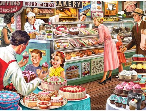300 3-Pack 300 18" 24" 1950s 2 Bits and Pieces Piece Puzzles for Adults Larry Jones - Large Pieces x Jigsaw Puzzles