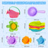 MKICLECER 10PCS 1-3 12+ 2-6 Baby Bath Toys for Kids Ages Mold Free Water Toys for Toddlers Months Fun Bathtub Pool