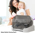 GUANGLU Dustproof Baby Bottle Drying Rack, Baby Bottle Storage with Lid & Removable Drain Tray, Portable Baby Bottle