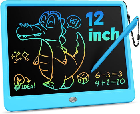 KOKODI 12 Inch LCD Writing Tablet - Erasable Doodle Board for Toddler Drawing, Car Travel School Games for Kids