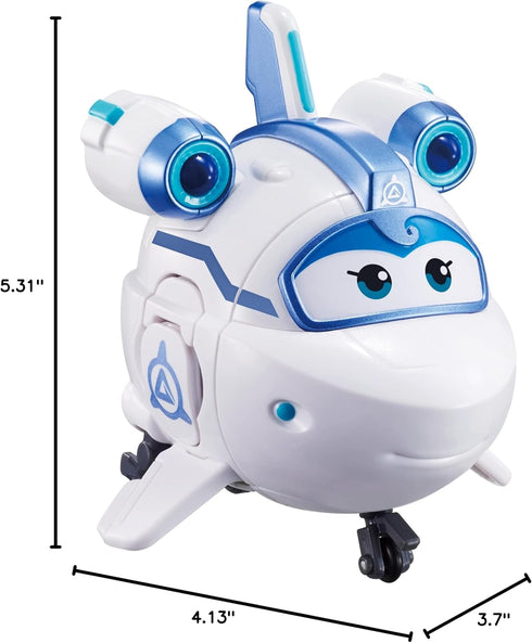 Supercharged Astra Airplane Toys Action Figure, 5" Transforming Airplane to Robot in 10 Steps, Toy for 3-5 Year Olds