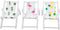 AUEAR 3 Pcs Miniature Foldable Chair Accessory Deck for Decoration, 1:12 Scale (Style A)