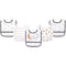 Yoga Sprout Waterproof Bibs, 5 Pack, Metallic Moon