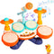 Toddler Drum Set for Toddlers 1-3, Upgraded Baby Drum Set with Microphone,