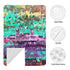 Hcpwzrf Decorative Mosaic Purple and Teal Baby Car Seat Cover & Nursing Cover - Breathable Stretch Multi-Use Cover