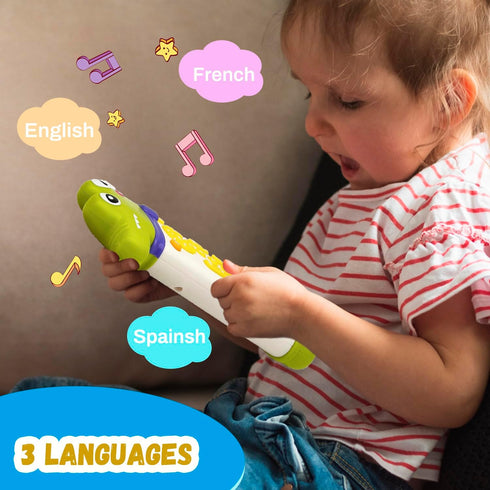 YLXHDO 18 Baby Remote Control Toy with Music and Light - On The Go Remote - Toddler Early Education Learning Toys