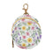 PYBUG Flowers Round Pacifier Storage Case, Polyester & TPU Lined with Hook Buckle,