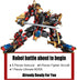 QLT QIAOLETONG 12 in 1 Transforming Mecha Robot Building Set - 542 PCS Compatible with Lego