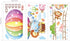 DECOWALL BS-1606 Animal Hot Air Balloon Growth Chart - Kids Wall Stickers, Peel and Stick Removable Decals