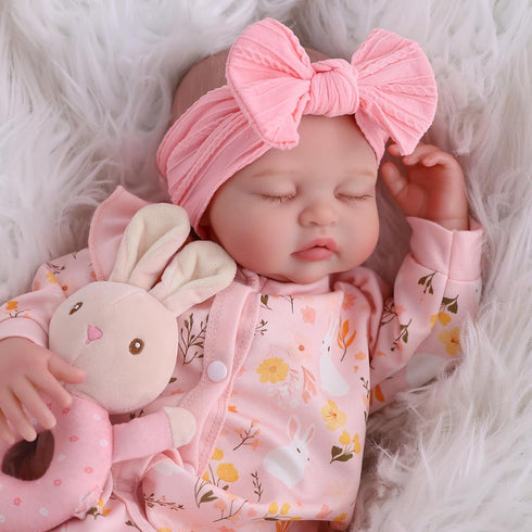 20 Inch 3+ BABESIDE Lifelike Reborn Baby Dolls Girl - Realistic Newborn Baby Doll with Poseable Body, Real Life Baby