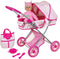 Lissi Deluxe Doll Pram with 13" Baby Doll, Includes Diaper Bag & Accessories for Ages 4 and Up