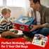 3-5, 3 TOP BRIGHT Montessori Busy Board with LED Light, Sensory Toys with Sounds & Switches, Activity Board for Kids