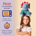 warmies Microwavable & Weighted Stuffed Animals, Triceratops - Heated Stuffed Animal Plushie for Warmth & Comfort
