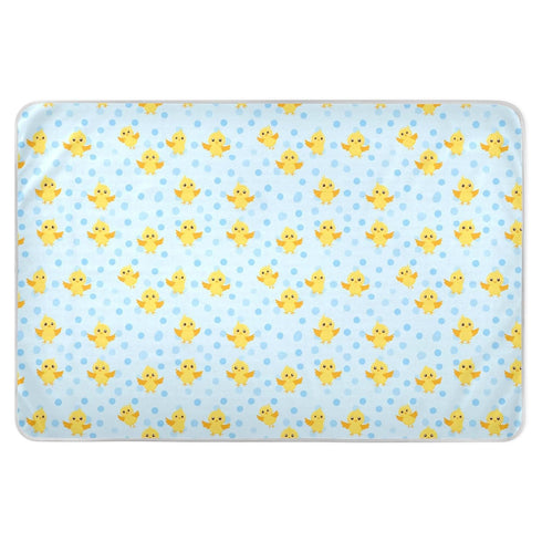 siphylline Light Blue Polka Dots Cartoon Yellow Chicks Extra Large Resuable Training Pee