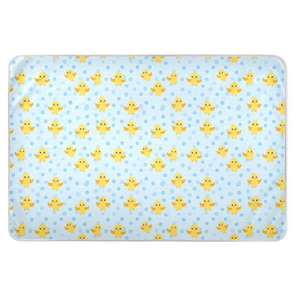 siphylline Light Blue Polka Dots Cartoon Yellow Chicks Extra Large Resuable Training Pee