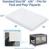 Pack 38" 26" 1.25", Pack and Play Mattress x x Soft Breathable Playard & N Play Mattresses with Washable Waterproof