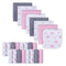 Softan 24Pack Baby Washcloths - Extra Soft & Ultra Absorbent for Boys Girls, 9x9 Pink Elephant