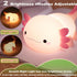 Axolotl Night Light for Kids,Cute Axolotl lamp Gifts Rechargeable light Table Lamp Bedside Lamp,LED Animal Silicone