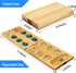 Wooden Mancala Board Game Set - Portable and Educational Two-Player Strategy Game for Family Fun