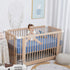 2 Pack Set 28"x 52" Muslin Neutral Crib Sheets for Boys & Girls Blue Rutiwa Soft Breathable Baby Sheets for Crib