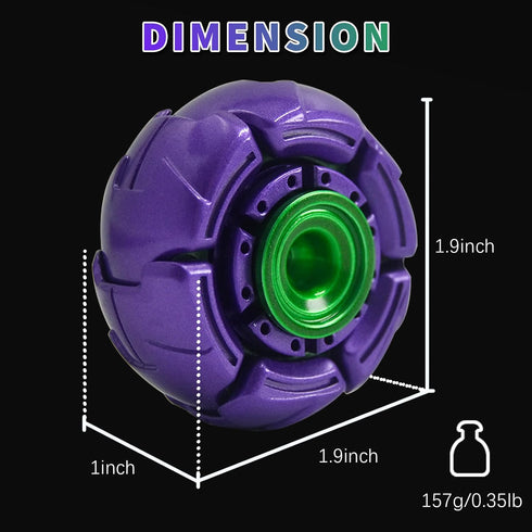 Pillbug Fidget Spinner, Open Armor Metal Fidget Spinners for Adults, Alloy EDC Fidget Toys Adults Stress Relief Toy
