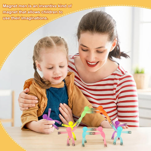 laleay 12pcs Magnetic People for Refrigerator, Fridge Magnets for Adults Kids Gifts, Magnetic Men for Teens Gifts, Kids