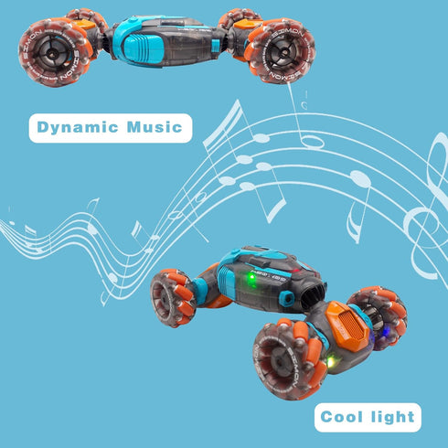 RECO TOYS 4WD 6-13 Gesture Sensing RC Stunt Car Hand Controlled Rc Car for Kids Ages Remote Control Toys Torsion Drift