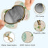 PYBUG Knitted Ball Round Pacifier Storage Case, Polyester & TPU Lined with Hook Buckle, Pacifier Container Box