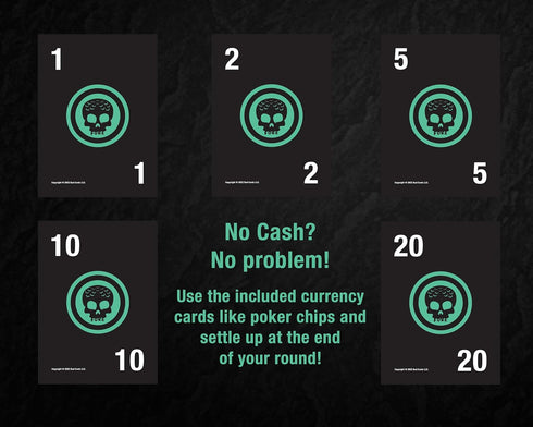 Bad Cards Fore Gambling Golfers (Weatherproof Edition) - On-Course Golf Betting Game, PVC Cards in Durable Plastic Box