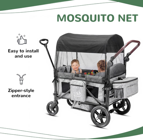 Rovique (R2/R2B Mosquito Net for Stroller Wagon, Baby Mosquito Net with Upgraded Hexagonal Mesh, Insect Protection